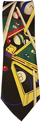 Men's Billiards Pool Table balls Novelty Necktie Tie
