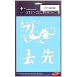 Dynamic DK100080 Paint Wizard Midi Stencil with Chinese Dragon