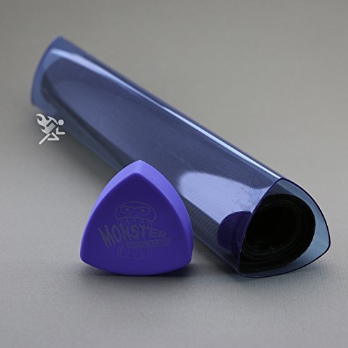 (1) Monster Protector Prism Play Mat Tube Holder Translucent Blue for Magic the Gathering Pokemon Yu-gi-oh Dragon Ball Z Gaming Card Mats