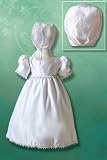 Full-Length Celtic Cross Embroidered Christening Dress, 0-3 Months, up to 10 lbs