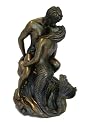 Mythical MERMAID and LOVER Romantic Bronze Sculpture Anniversary Gift
