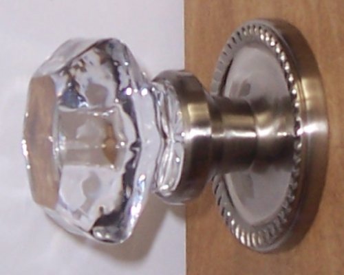 Click To Six Point Princess Old Town 24% Lead Crystal Interior Passage Knob Sets with Brushed Nickel Over Solid Brass Old Town Retrofit Rosettes. More Facet Dimensions... Details... Six Point Princess Old Town 24% Lead Crystal Interior Passage Knob Sets with Brushed Nickel Over Solid Brass Old Town Retrofit Rosettes. More Facet Dimensions...