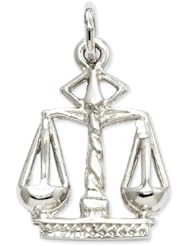 14k Yellow or White Gold Scales Of Justice Charm