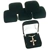 6 Black Flocked Earring Pendant Jewelry Gift Boxes