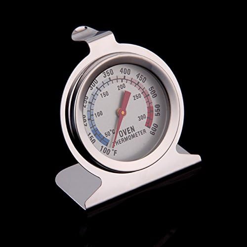Digital Oven Thermometer, DIOTOP Precision Stainless Steel Kitchen Dial Temperature Monitoring Gauge for Home Kitchen (Silver)