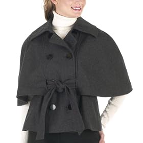 Mossimo® Wool Cape - Charcoal by Mossimo