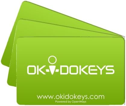 Smart Reader Access Cards for Use with OKIDOKEYS BLE & RFID Smart-Locks and Smart-Reader - TCD301USTR