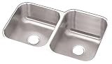 Elkay DXUH310210L Dayton 31-1/4-Inch by 20-1/2-Inch Stainless Steel Double Bowl Undermount Kitchen Sink , Satin Finish