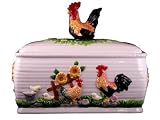 Bread Box, Toast Jar Canister Country Farm Rooster