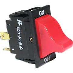 Kippschalter 2-polig, EIN/AUS, 250V/18A, ROT