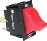 Kippschalter 2-polig, EIN/AUS, 250V/18A, ROT