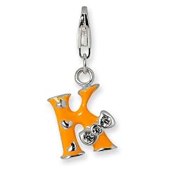 chiara charms Anh�nger Buchstabe K mit Schleife 60600155