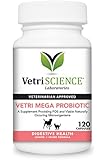 VetriScience Laboratories Mega Probiotic for Dogs and Cats, 120 Capsules