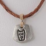 What up dog? life is good Leather Necklace with Dog Tag, #jmncoro_hv