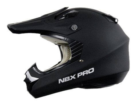 Vega NBX-PRO Solid Rubber Flat Black Off-Road Helmet
