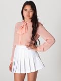American Apparel Chiffon Secretary Blouse