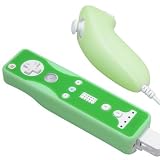 2 Tone Silicone Skin Case for Nintendo Wii Remote Control & Nunchuk (Light Green/Dark Green)