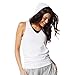 Zumba Wear Women's Print Perfect Sleeveless Hoodie, Large, Wear it Out White