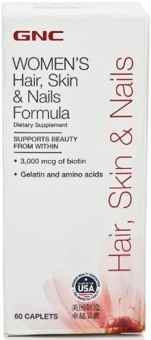 GNC Women's Hair, Skin & Nails Formula, Caplets, 60 ea by General Nutrition Corporation BEAUTY