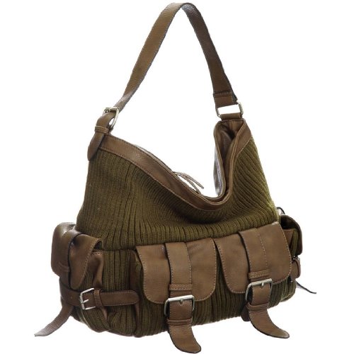 Melie Bianco Knit Mix Rita Hobo