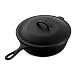Lodge Logic 3-Quart Covered Chicken Fryer, Black