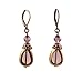 Earrings - E240 - Teardrop Window Pane and Crystal title=
