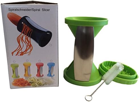 Spiral Slicer - Vegetable Spiralizer - Zucchini Spaghetti Maker - Green