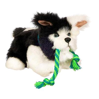 Fur Real Friends Tugging Black & White