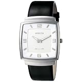 Invicta Mens Slim Collection Square Black Leather Watch #5135 by Invicta