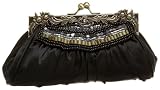 Savanna Satin Antique Frame Clutch