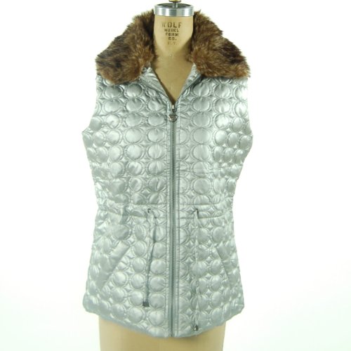 Three Hearts Faux Fur Collar Vest