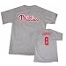 Philadelphia Phillies Ryan Howard Grey Road Jersey T-ShirtX-Large