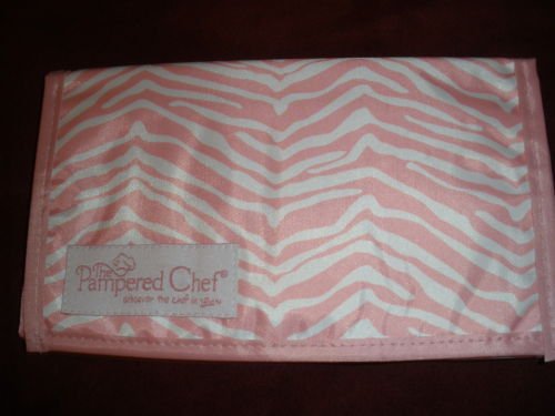 Pampered Chef PINK Zebra Coupon Organizer-2011 