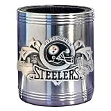 Pittsburgh Steelers Stainless Steel Beverage Can Cooler - NFL Football Fan Shop Sports Team Merchandise