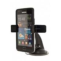First Rate metroPCS LG motion 4G Mobile Phone Robust 360° Adjustable Car Windshield or Dashboard Swivel Suction Mount w/ Low Profile Car Kit Holder