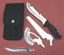 6 Pc Skinning / Hunting Knife Set