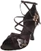 Capezio Women's Dancesport Leah 3 Inch Sandal,Black,6 M US