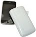 Suncase Ledertasche (Lasche mit R&uuml;ckzugfunktion) f&uuml;r Iphone 3G / 3GS Wei&szlig;