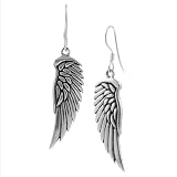 Sterling Silver Wing Dangle Earrings