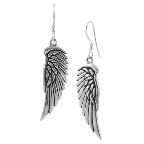 Sterling Silver Wing Dangle Earrings