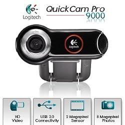 Logitech Pro 9000 PC Internet Camera Webcam with 2.0-Megapixel Video Resolution and Carl Zeiss Lens Optics