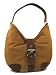 Michael Kors Brookville Hutton Large Suede/Leather Walnut Brown Hobo Handbag