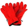 Ladies Winter Dual Thick Fleece Ski 3M Thinsulate Grip Snow Gloves Red M/L