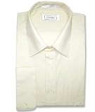 Men's Cream Dress Shirt w/ Convertible Cuffs
