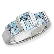 Sterling Silver Blue Topaz Ring