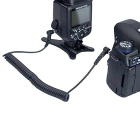 2M Coiled PC to PC (Male to Male) Flash Sync Cord for Nikon, Canon, Sony, Olympus, Pentax, Fuji Systems