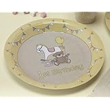 Ginger Ray Rock-a-Bye Baby 1st Birthday Paper Party Plates, Mixed