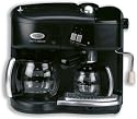 DeLonghi Coffee Maker Steam Combi Filter and Expresso Black Ref 47010