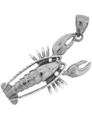Dazzlers Solid 14k Gold Lobster Charm Pendant Available in three colors from jewelsberry (weights: 5.5 grams only)