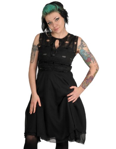 Voodoo Vixen Black Dress S - UK 6 / US 4